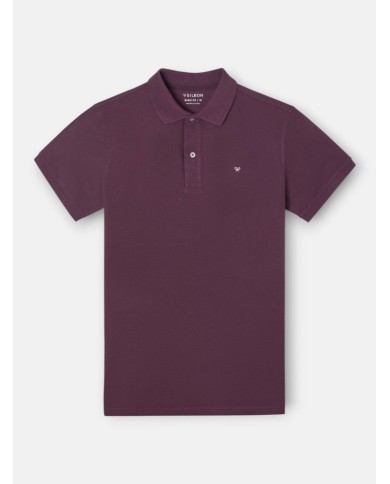 Silbon Polo Manga Corta Burdeos