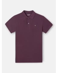 Silbon Polo Manga Corta Burdeos