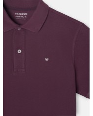 Silbon Polo Manga Corta Burdeos