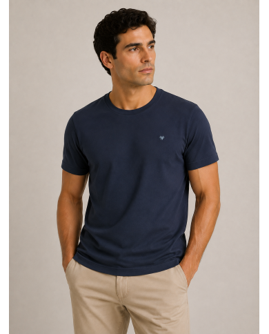 Silbon Camiseta Poster raquetas Azul Marino