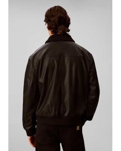 Calvin Klein Chaqueta de Cuero LS Faux Leather