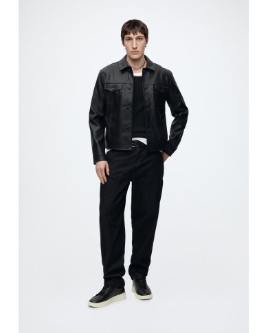 Calvin Klein Chaqueta de Cuero LS Faux Leather Truck