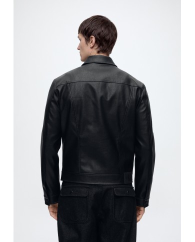Calvin Klein Chaqueta de Cuero LS Faux Leather Truck