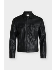 Calvin Klein Chaqueta de Cuero LS Faux Leather Truck