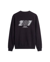 Antony Morato Sudadera relaxed fit en mezcla de algodón con estampado flock engomada delante y detrás