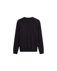 Antony Morato Sudadera regular fit en interlock de algodón con logo plata estampada