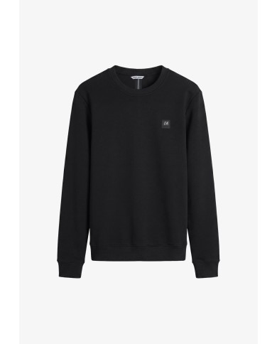 Antony Morato Sudadera regular fit en interlock con placa en el pecho