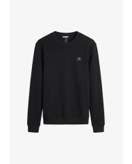 Antony Morato Sudadera regular fit en interlock con placa en el pecho