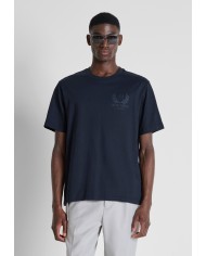 Antony Morato Camiseta  relaxed fit en punto jersey de algodón con estampado plástica delante y detrás