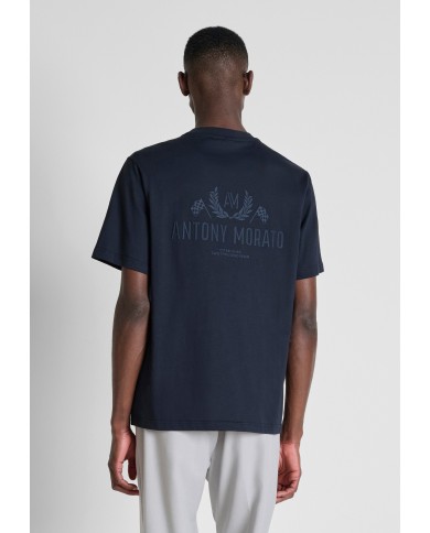 Antony Morato Camiseta  relaxed fit en punto jersey de algodón con estampado plástica delante y detrás