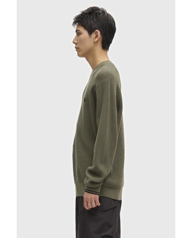 Fred Perry Jersey Waffle Stitch Jumper