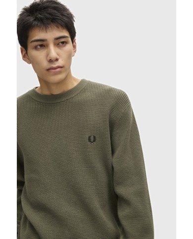 Fred Perry Jersey Waffle Stitch Jumper