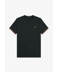 Fred Perry Camiseta con el ribete con dos franjas en los puños