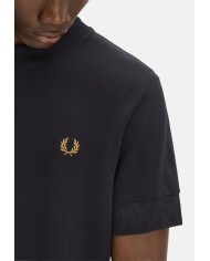 Fred Perry Camiseta Jacquard Cuff Tshirt