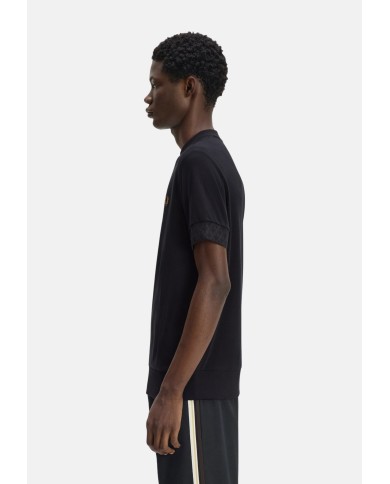 Fred Perry Camiseta Jacquard Cuff Tshirt
