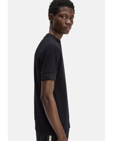 Fred Perry Camiseta Jacquard Cuff Tshirt