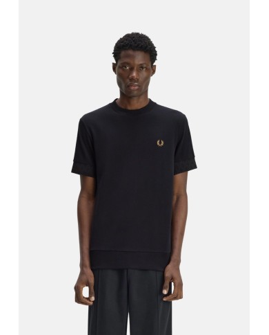 Fred Perry Camiseta Jacquard Cuff Tshirt
