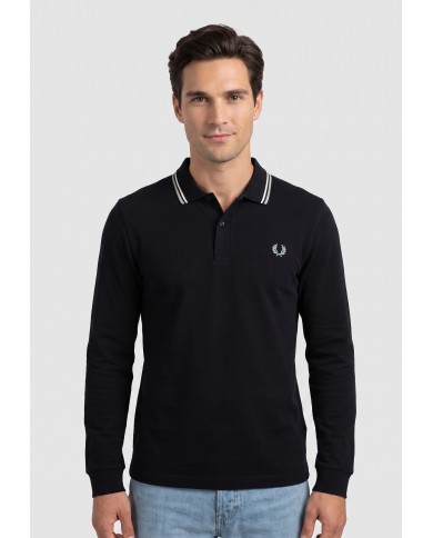 Fred Perry Polo manga larga tipped