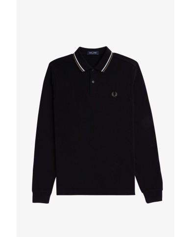 Fred Perry Polo manga larga tipped