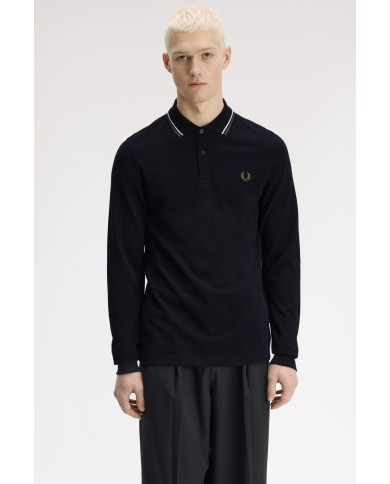 Fred Perry Polo manga larga tipped