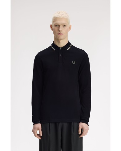 Fred Perry Polo manga larga tipped