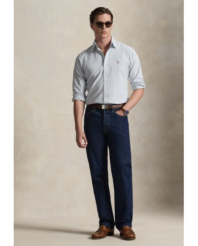 Ralph Lauren Camisa Oxford de rayas Custom Fit
