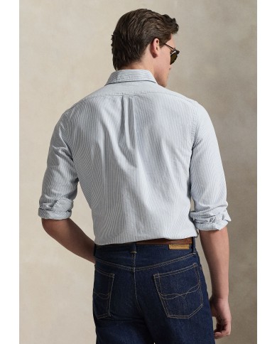 Ralph Lauren Camisa Oxford de rayas Custom Fit