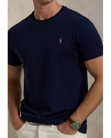 Ralph Lauren Camiseta de algodón Custom Slim Fit Guardar en Favoritos