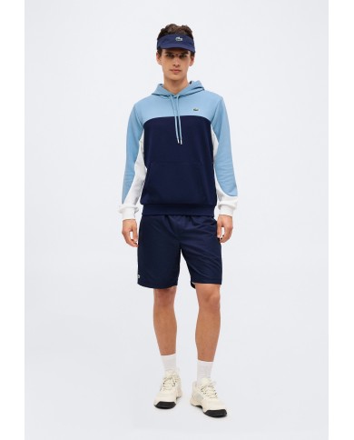 Lacoste Sudadera deportiva con capucha y cremallera y bloques de color