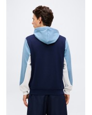Lacoste Sudadera deportiva con capucha y cremallera y bloques de color