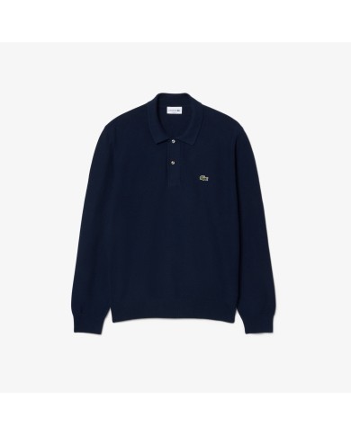 Lacoste Polo de punto de corte clásico y manga larga