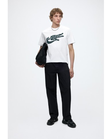 Lacoste Camiseta de algodón estampada de corte clásico