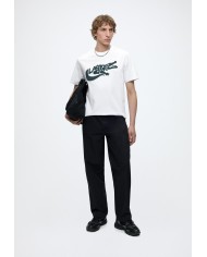 Lacoste Camiseta de algodón estampada de corte clásico