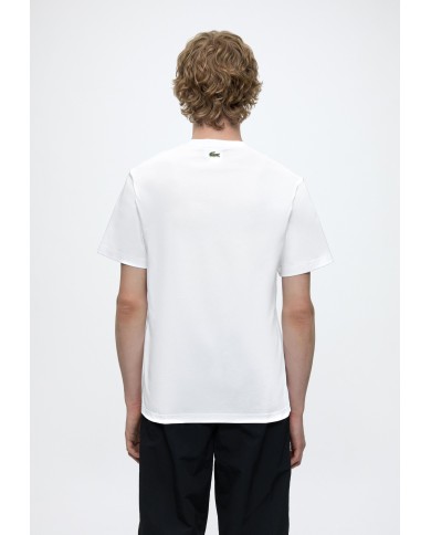 Lacoste Camiseta de algodón estampada de corte clásico