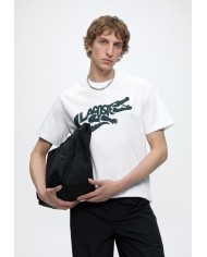 Lacoste Camiseta de algodón estampada de corte clásico
