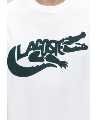 Lacoste Camiseta de algodón estampada de corte clásico