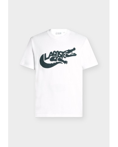 Lacoste Camiseta de algodón estampada de corte clásico