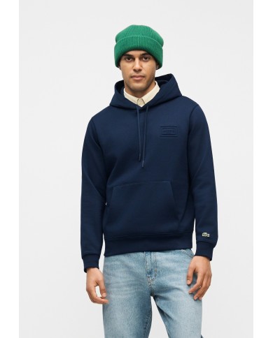 Lacoste Sudadera con capucha con detalles de marca estampados en relieve