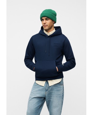 Lacoste Sudadera con capucha con detalles de marca estampados en relieve