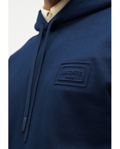 Lacoste Sudadera con capucha con detalles de marca estampados en relieve
