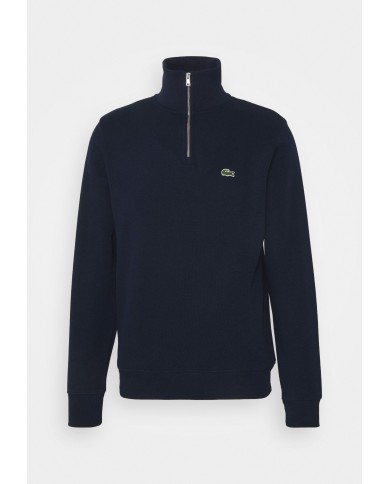 Lacoste Sudadera de interlock con cuello alto y cremallera