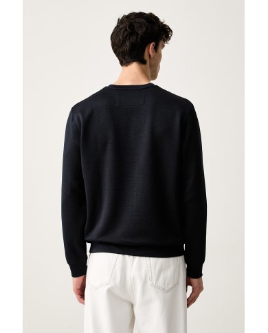 Guess Jersey CN LS Over Jacquard Sweat