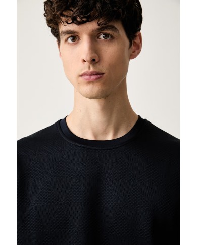 Guess Jersey CN LS Over Jacquard Sweat