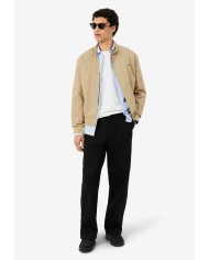 Lacoste Camisa Oxford de corte regular de rayas