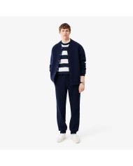 Lacoste Jersey con cuello marinero de algodón de rayas