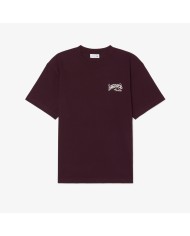Lacoste Camiseta de punto jersey de algodón grueso con bordado