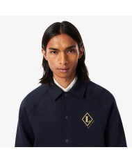 Lacoste Chaqueta con insignia de estilo universitario y de fabricación francesa