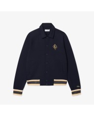 Lacoste Chaqueta con insignia de estilo universitario y de fabricación francesa