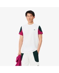 Lacoste Camiseta deportiva con bloques de color estampados