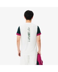 Lacoste Camiseta deportiva con bloques de color estampados